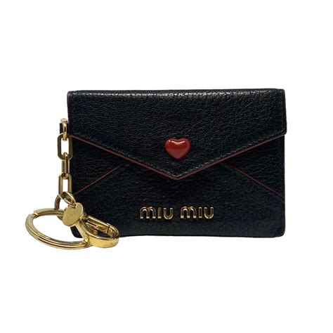 miu miu id holder|Miu Miu Key & Card Holders for Women .